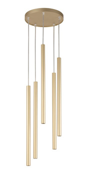 Lampa wisząca sople złota Sigma Lighting SOPEL 5 koło 33627