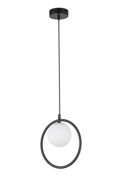 Lampa wisząca ring kula czarna Sigma Lighting AQUA 1 33407
