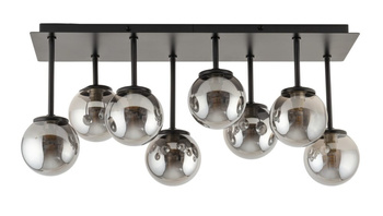 Plafon żyrandol kulki szary Sigma Lighting - TULIA 8 krótki 33496