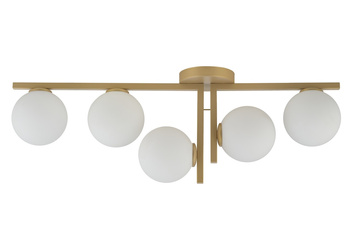 Plafon szklane kule złoto-beżowy Sigma Lighting ANDY 5 33339