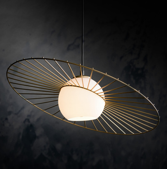 Lampa wisząca druciana złota Sigma Lighting SOL 1 32037