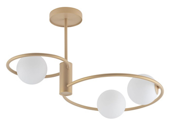 Lampa sufitowa okręgi kule złoto-beżowa Sigma Lighting - AQUA 3 33467