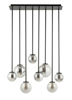 Plafon żyrandol kulki szary Sigma Lighting - TULIA 8 długi 33494