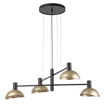 Nowoczesny żyrandol wiszący czarno-złoty Sigma Lighting ARTIS 4 40568