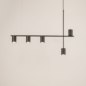 Lampa wisząca z reflektorami czarna Sigma Lighting VENDO 5 33692