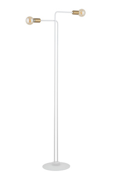 Lampa podłogowa lofotowa biało-złota Sigma Lighting GINO 50315