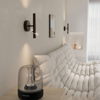 SOPEL RING 2 kinkiet czarny/srebrny 41237	