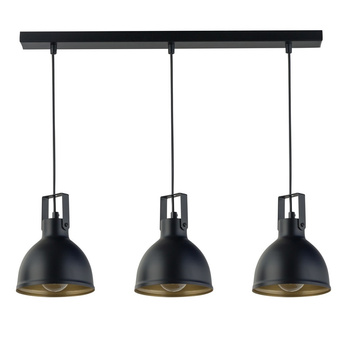 Lampa wisząca loftowa czarno-złota Sigma Lighting MARS 3 32262