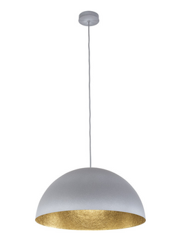 Lampa wisząca kopuła szaro-złota nakrapiana Sigma Lighting SFERA 70 30135