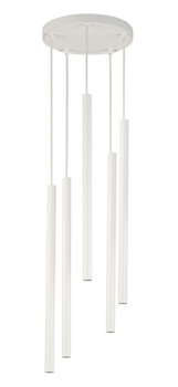Lampa wisząca sople biała Sigma Lighting SOPEL 5 koło 33626