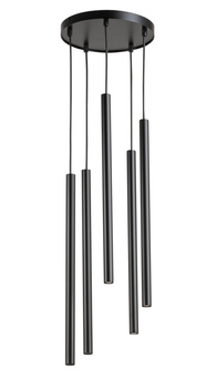 Lampa wisząca sople czarna Sigma Lighting SOPEL 5 koło 33625