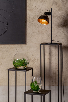 Lampka nocna loftowa czarno-złota Sigma Lighting MARS 50264